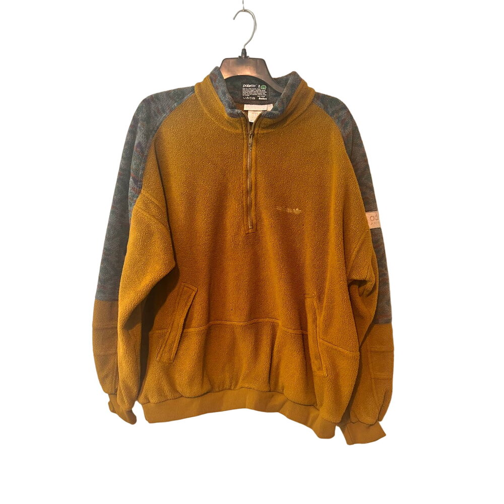 Vintage Adidas Adventure Polarlite 2 Fleece Quarter Zip Pullover Men's XL AS IS